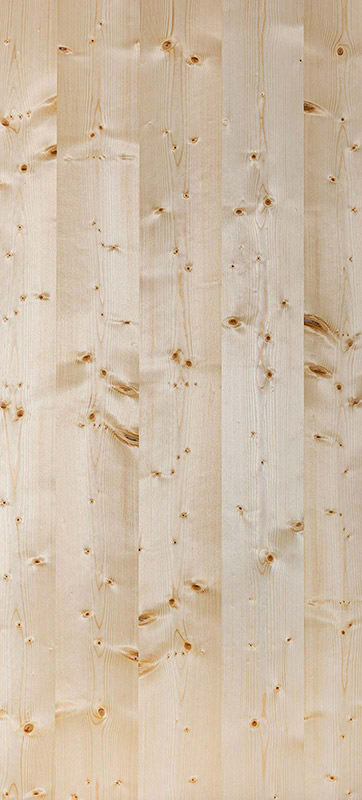 Echtholz Furnier - Fichte astig lackiert