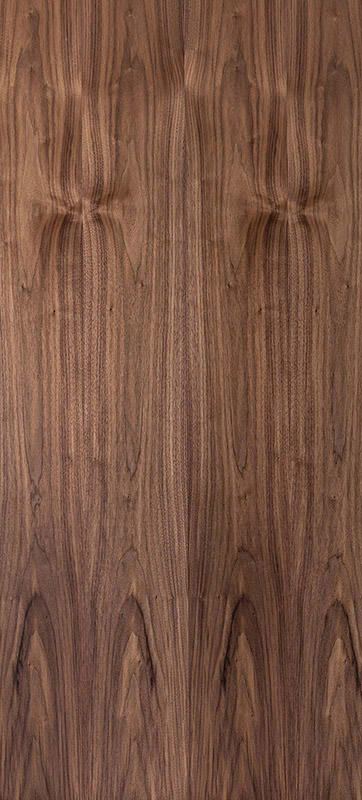 Echtholz Furnier - Nussbaum amerikanisch lackiert