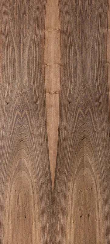 Echtholz Furnier - Nussbaum französisch lackiert